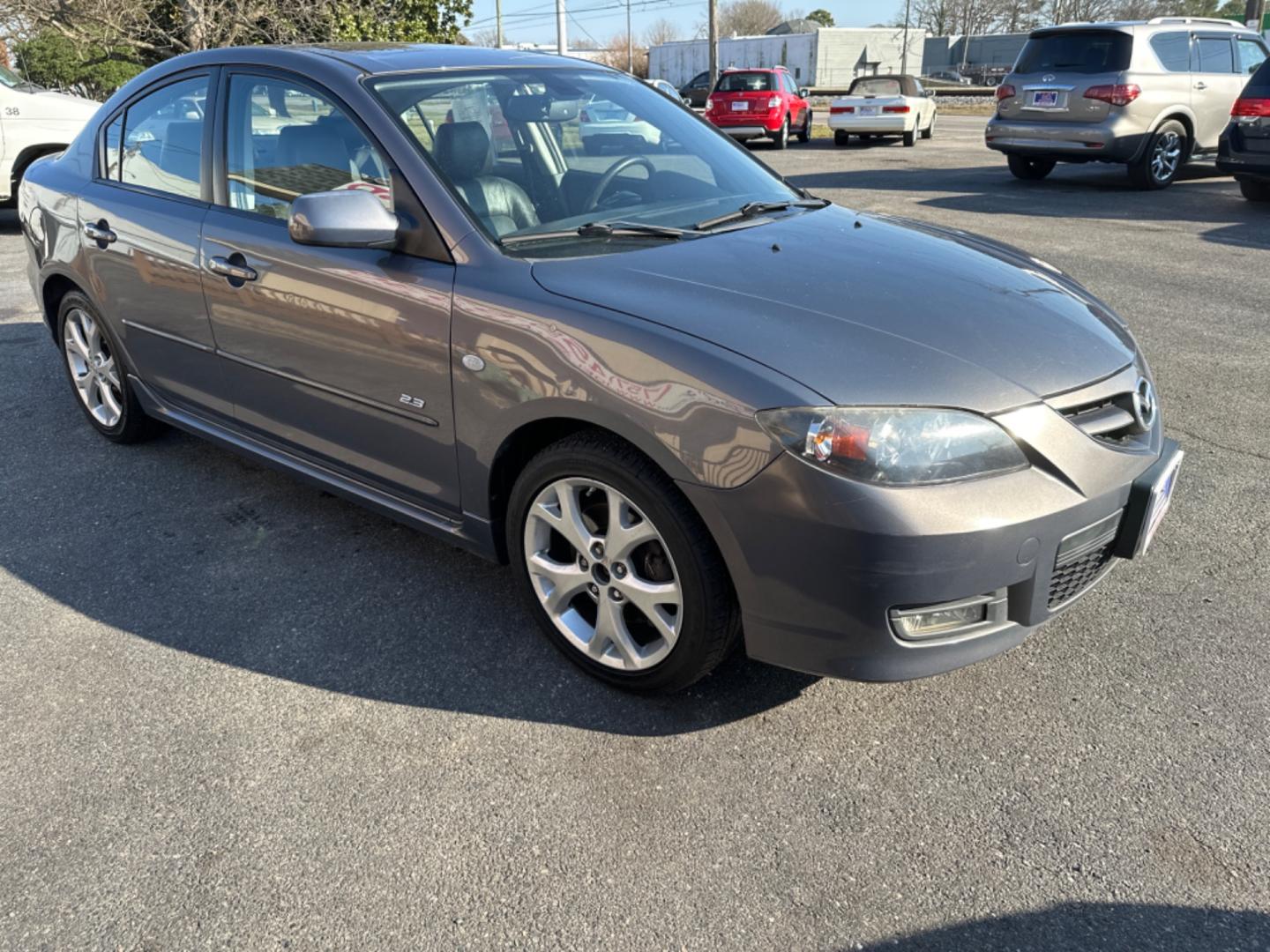 2007 Gray Mazda MAZDA3 s Grand Touring 4-Door (JM1BK323571) with an 2.3L L4 DOHC 16V engine, located at 5700 Curlew Drive, Norfolk, VA, 23502, (757) 455-6330, 36.841885, -76.209412 - Photo#3